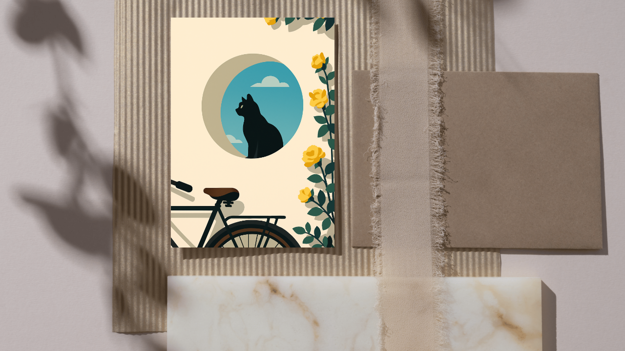 Carte postale souvenir – Un mot, une image